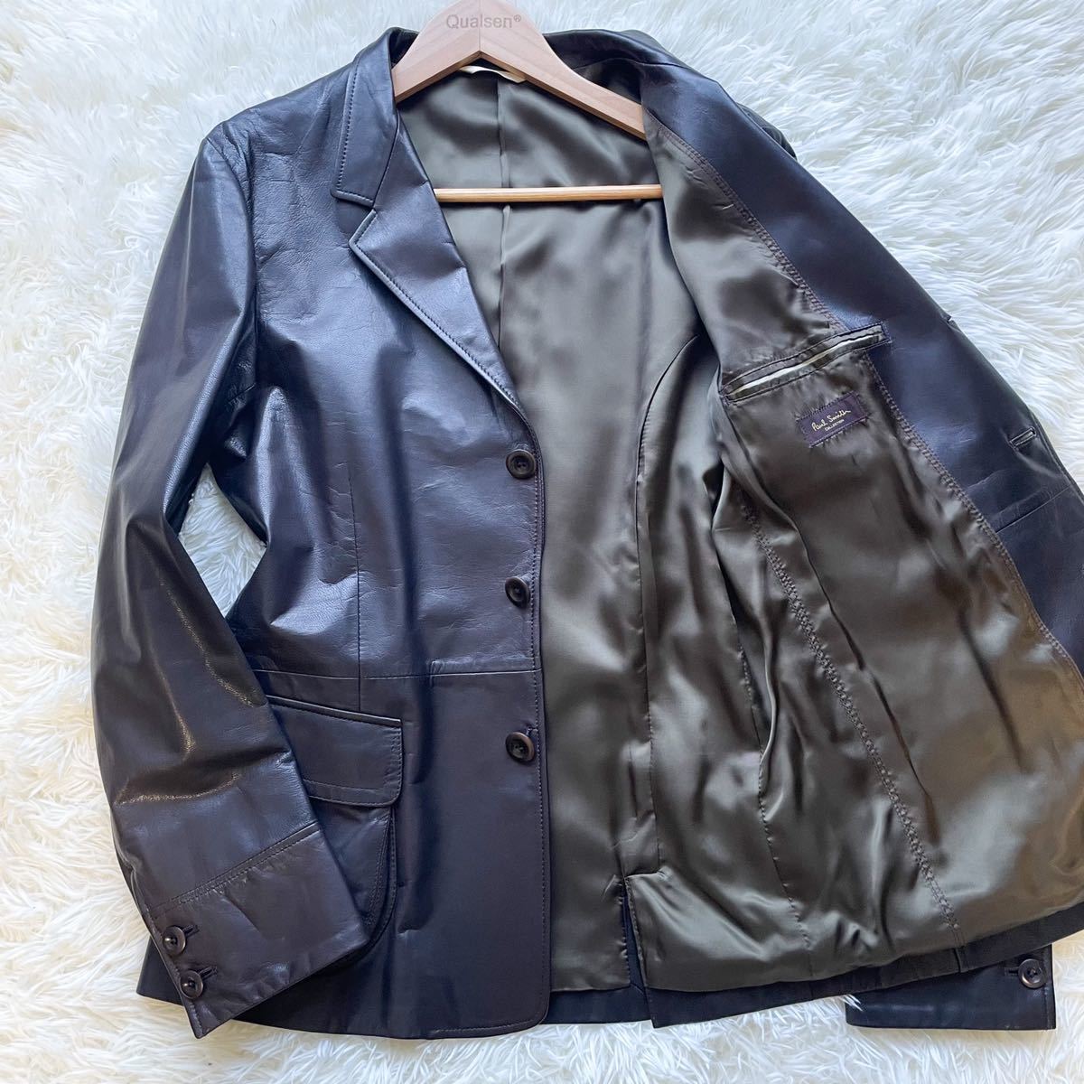 希少サイズ! XL相当 ポールスミスPaul Smith レザージャケット 