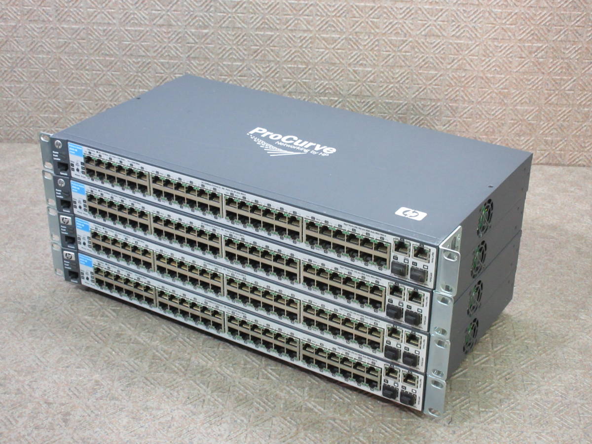 【4台セット】HP ProCurve Switch 2510-48 (J9020A) / 48ポート L2 スイッチ / 初期化済み / No.N951