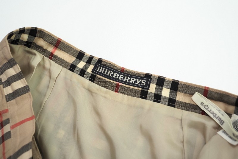 TE9535▽ヴィンテージ*バーバリー Burberrys*ノバチェック柄*ウール  