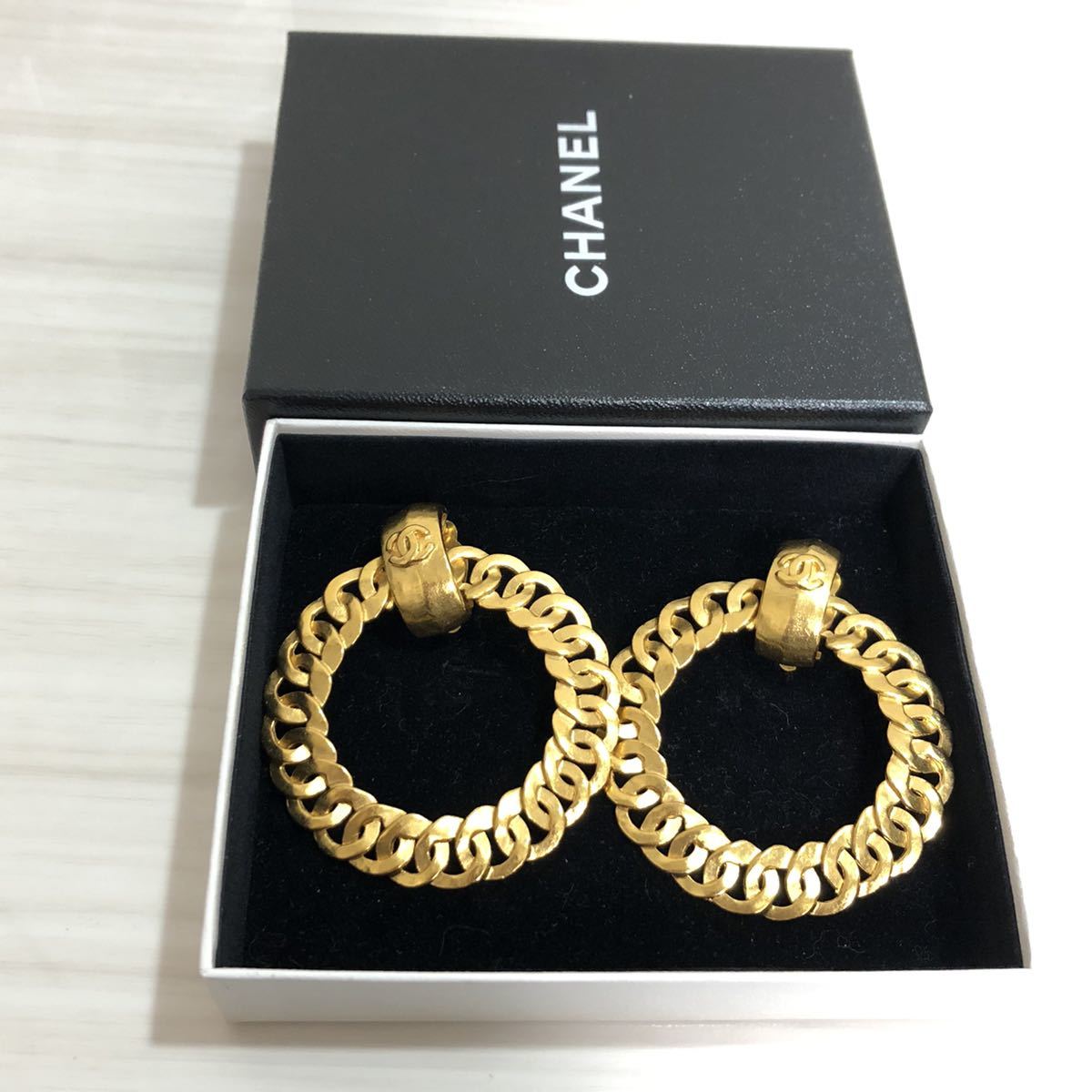 イヤリング ヴィンテージ ココマーク シャネル CHANEL 96P サークル 