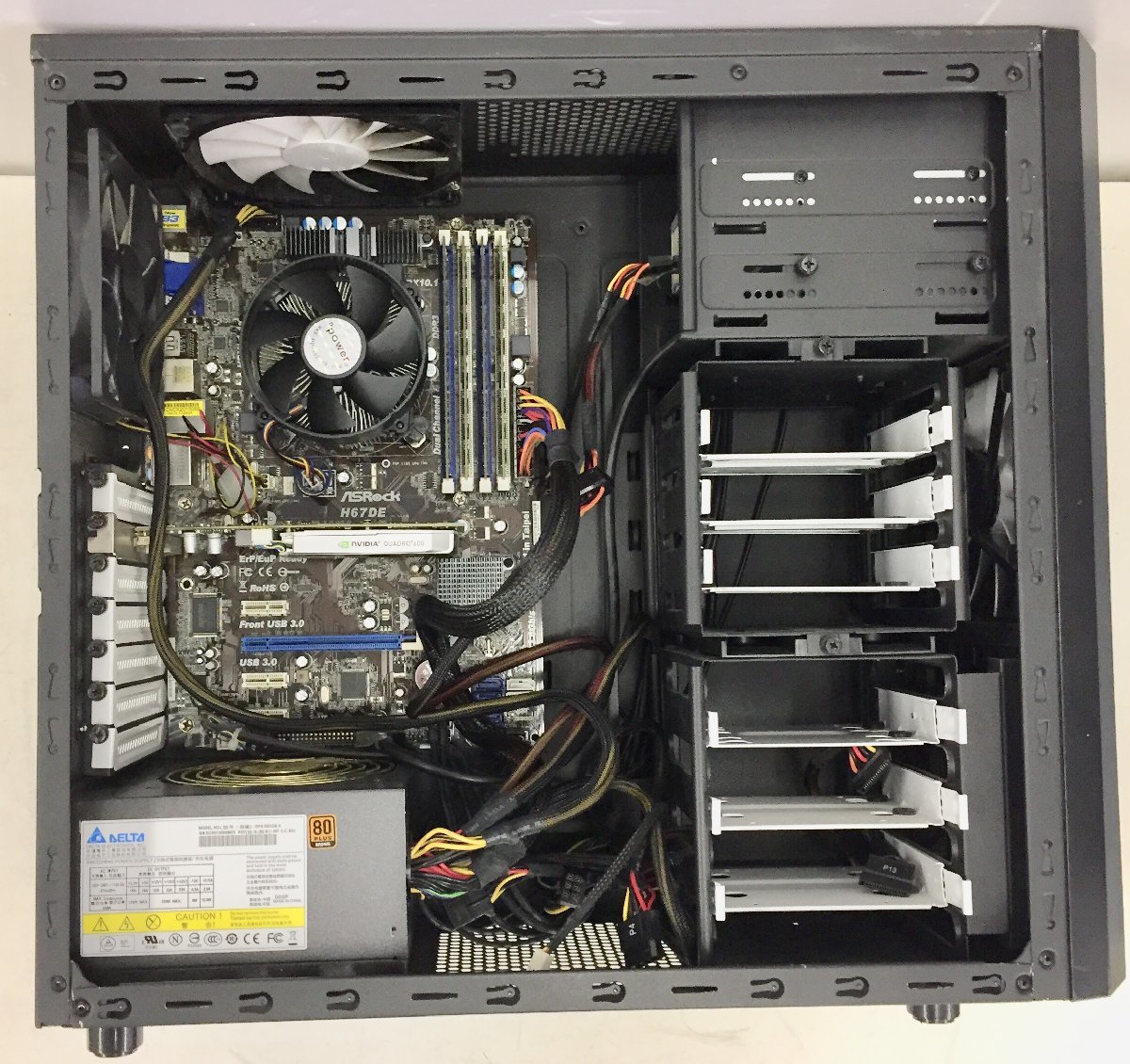 JG2414Y【自作PC ジャンク1円～】AsRock Prime fractal H67DE CPU 