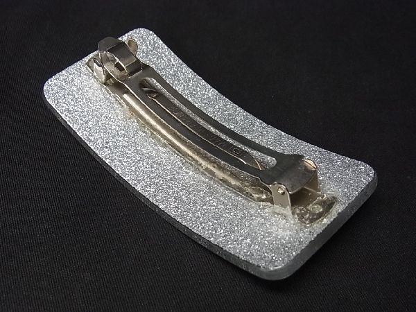 1円 CHANEL シャネル ココマーク ラメ メタリック グリッター バレッタ