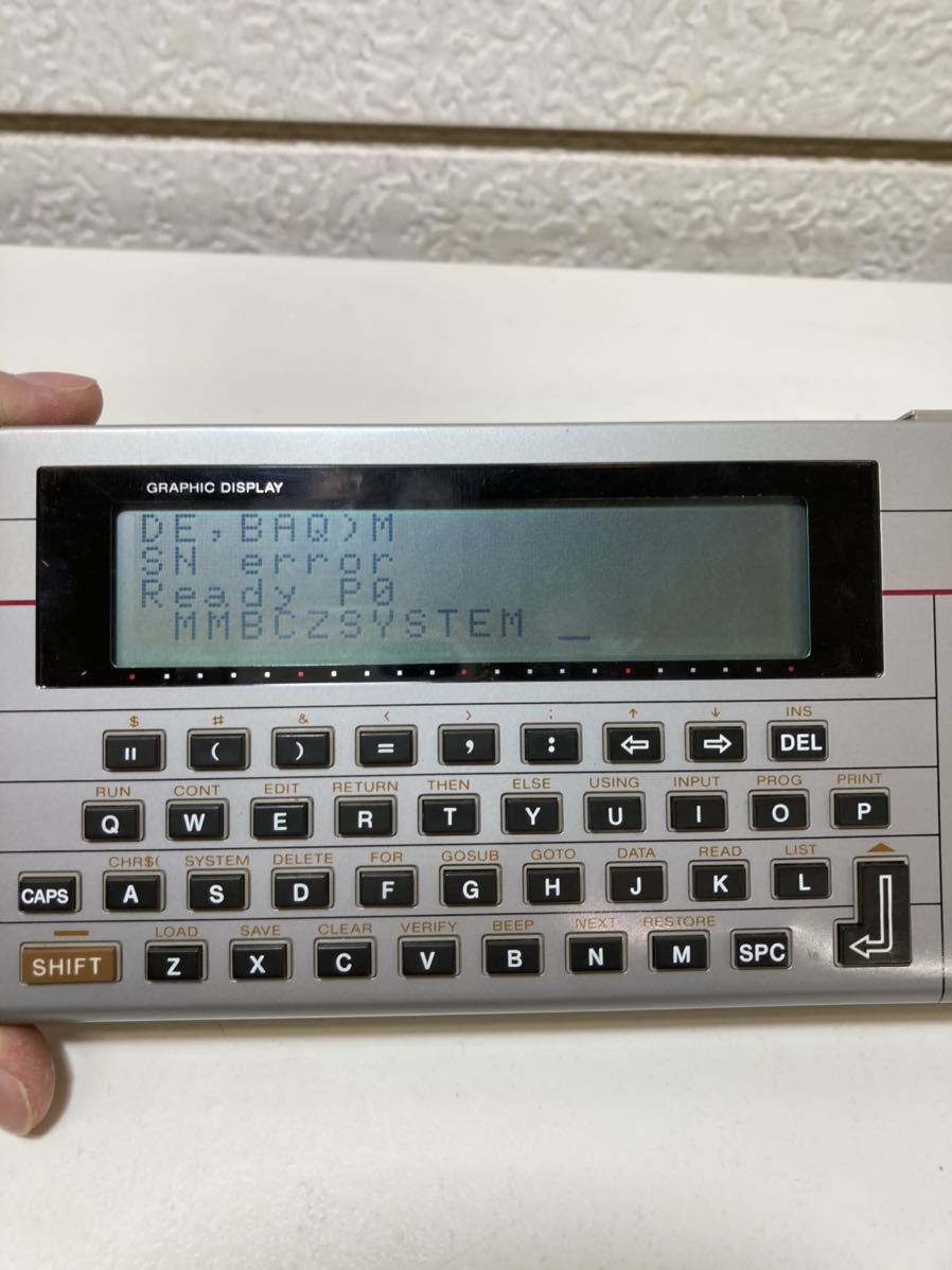 SHARP CASIO ポケットコンピュータ まとめ売り 超激得，限定セール T868)CASIO カシオパソコン PB-700 通電確認済