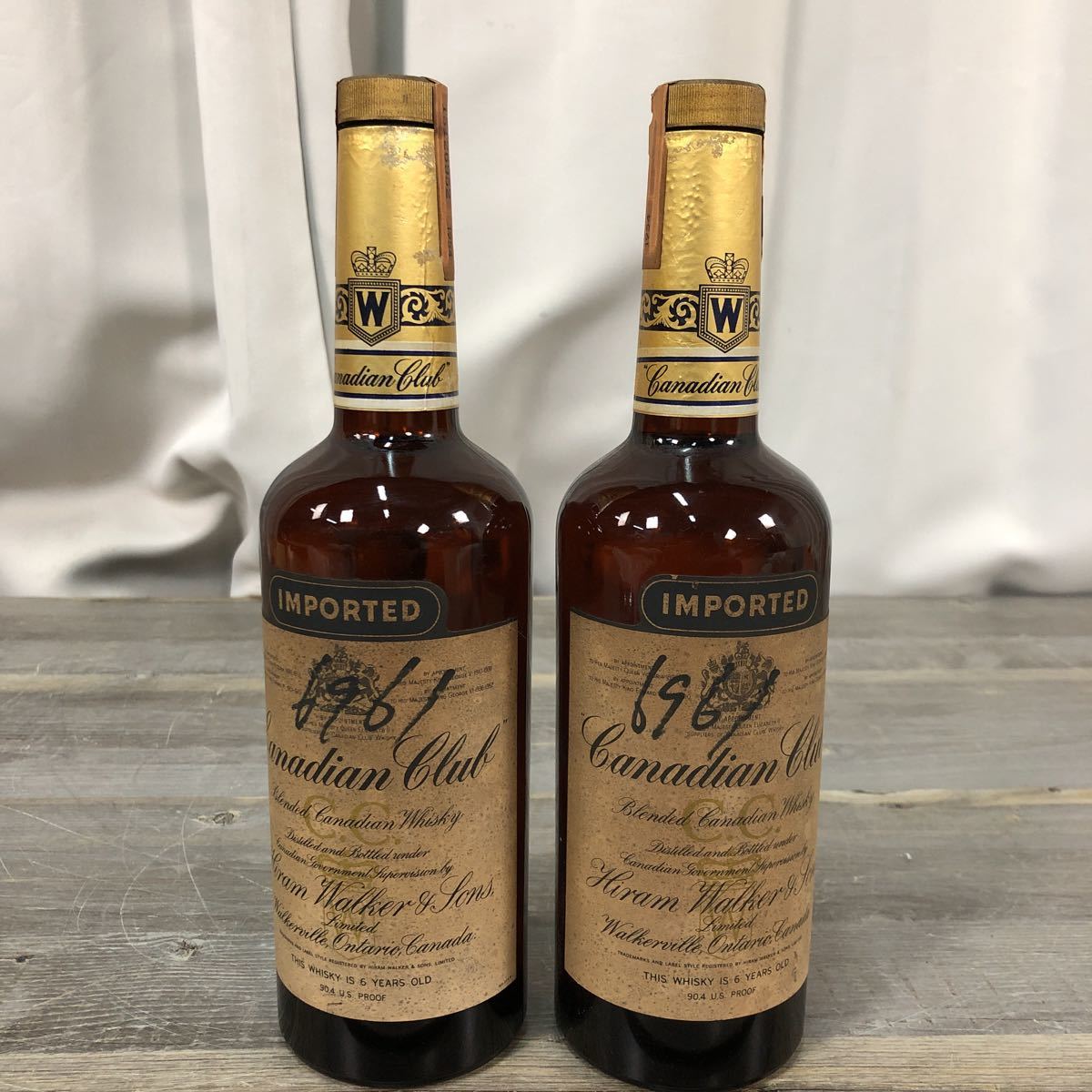 飲料・酒 【未開封•古酒】Canadian Club 6years old 5本セット
