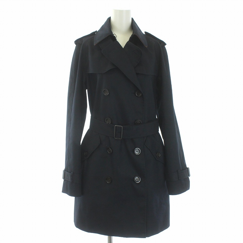 コーチ COACH TRENCH COAT トレンチコート スプリングコート 春アウター ミドル丈 ロング ベルト S 紺 ネイビー F86052 /TK レディース COACH トレンチコート コーチ COACHのトレンチコート ミッドトレンチコート 衣料