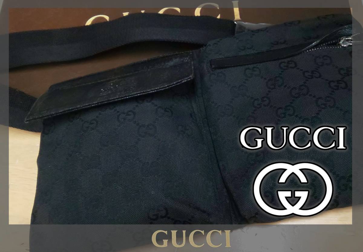 GUCCI ボディバッグ グッチ GGキャンバス ウエストバッグ - GG