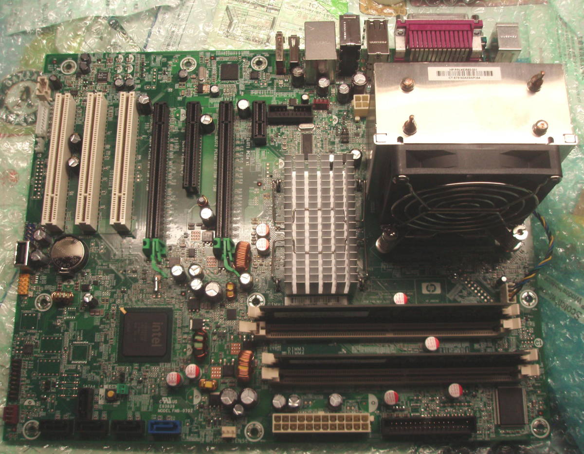OA機器 HP460 ☆HP XW4600 Workstation Motherboard 441449-001+E8400 3GHz CPU+2GB