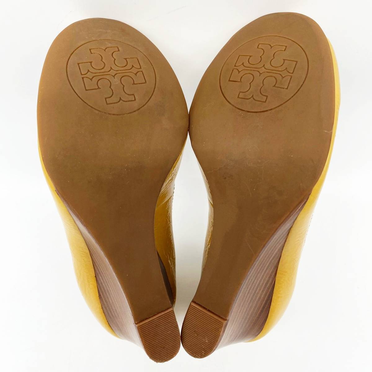 極美品】TORY BURCH トリーバーチ パンプス 5M ベージュ系 ヒール 