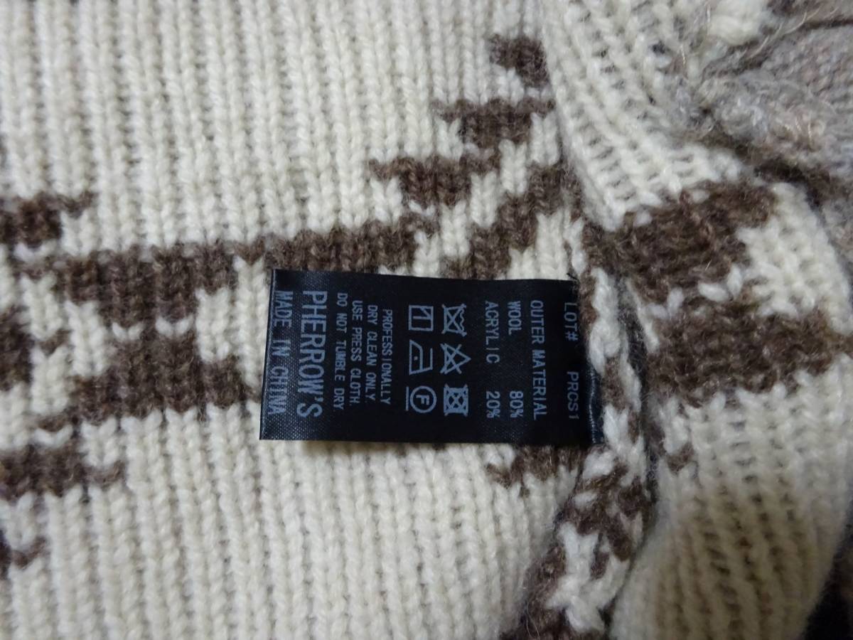 格安出品☆１円から★中古品☆Pherrow\'s フェローズ ネルシャツ サイズ42(XL)表示 (フェローズ) Pherrow's フェローズ テーラードジャケット&frasl;L&frasl;コットン&frasl;BRW デニムパンツ セットアップ
