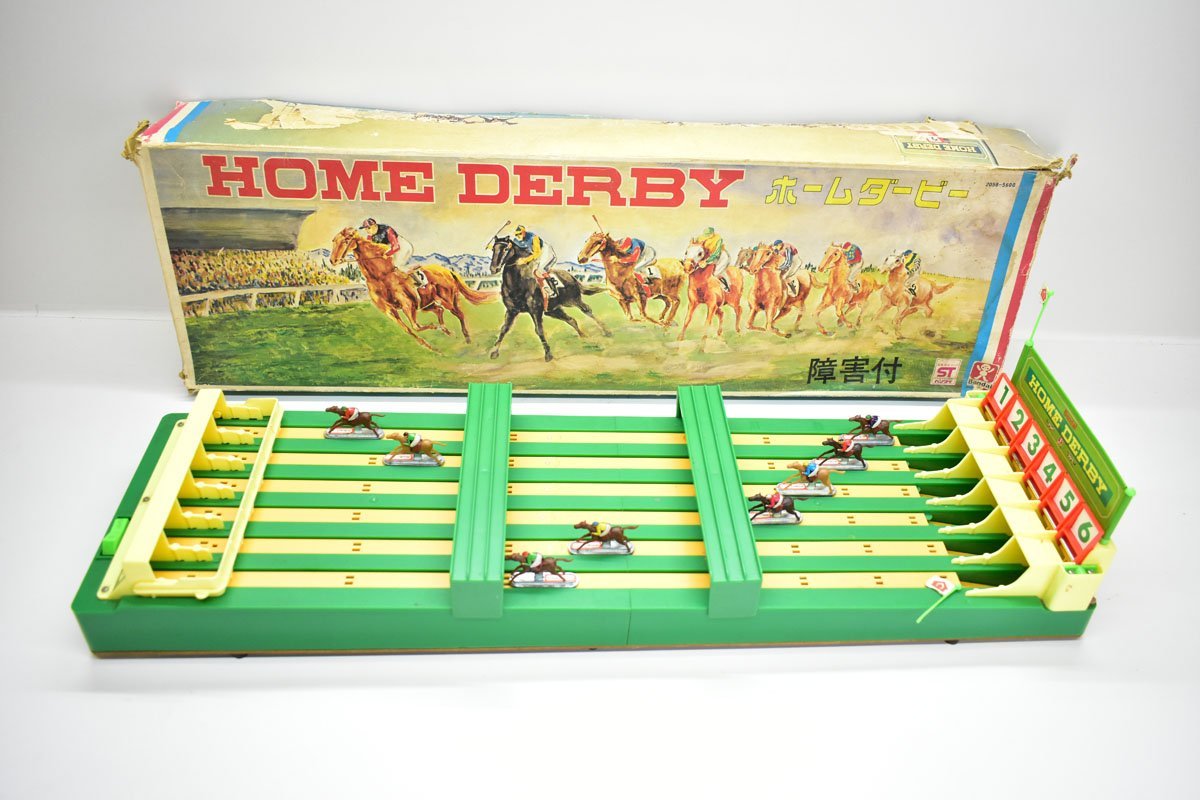 希少 旧バンダイ  DERBY ホームダービー 昭和レトロ 競馬ゲーム ホームダービー 競馬 未使用 昭和、レトロおもちゃの落札 バンダイの