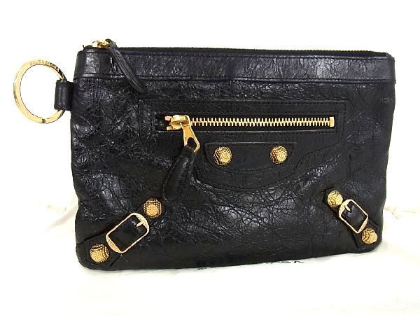 1円 □美品□ BALENCIAGA バレンシアガ 331856 レザー コインケース 