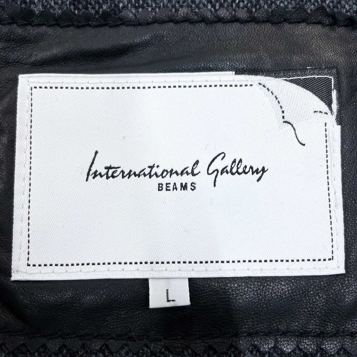 Inter national Gallery BEAMS シープスキン 羊革 ラムレザーシングル 