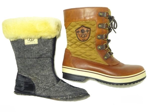 ☆良品!!UGG☆メンズ2WAYレースアップブーツ27cm/USA10ブラウン茶 