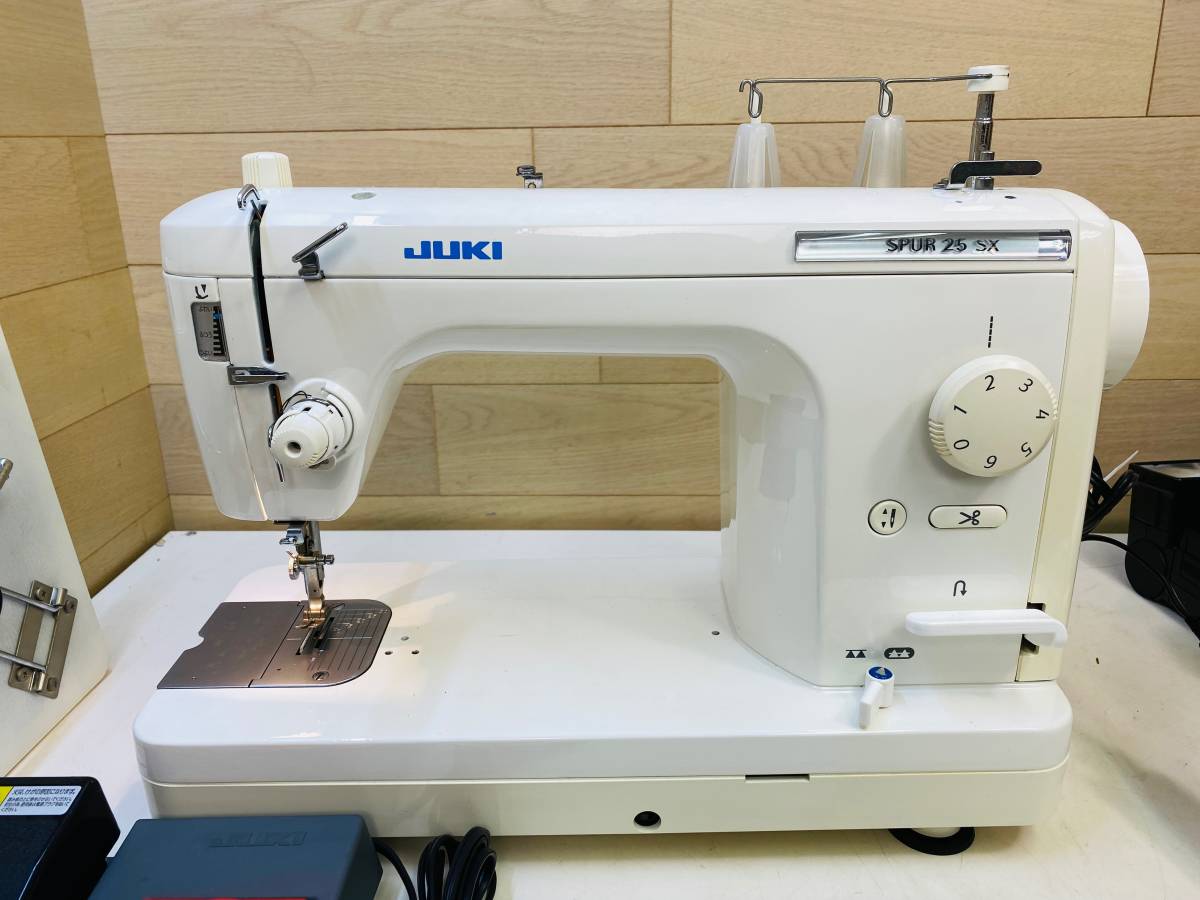 1円〜・通電・針上下動作確認済】JUKI(ジューキ）職業用ミシン/SPUR 