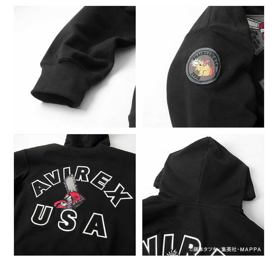 限定品 アビレックス チェンソーマン ONE MADE パーカー 黒 M 楽天市場】【SALE／40%OFF】《チェンソーマン × ONEMADE × AVIREX