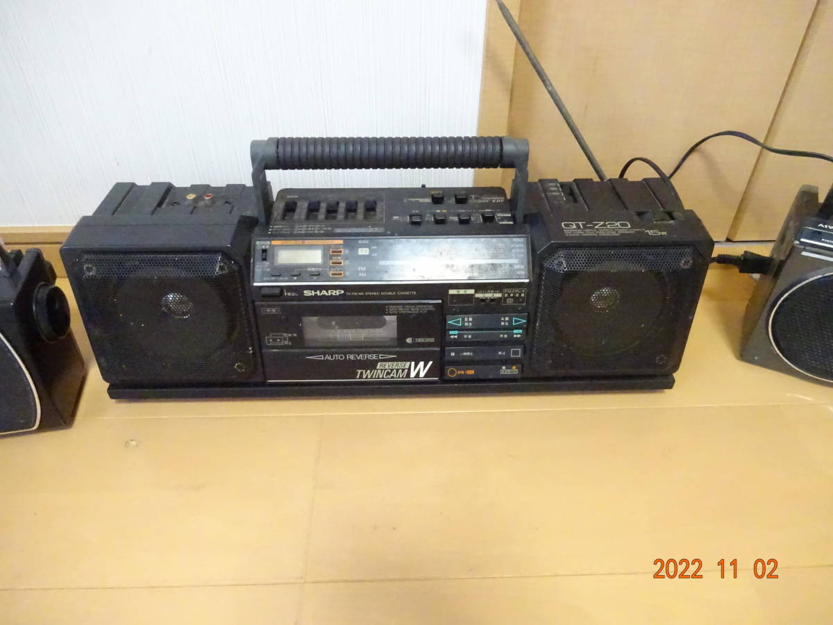 SONY AIWA シャープ レトロ ラジカセ 5台セット まとめて CFS-F10/CS