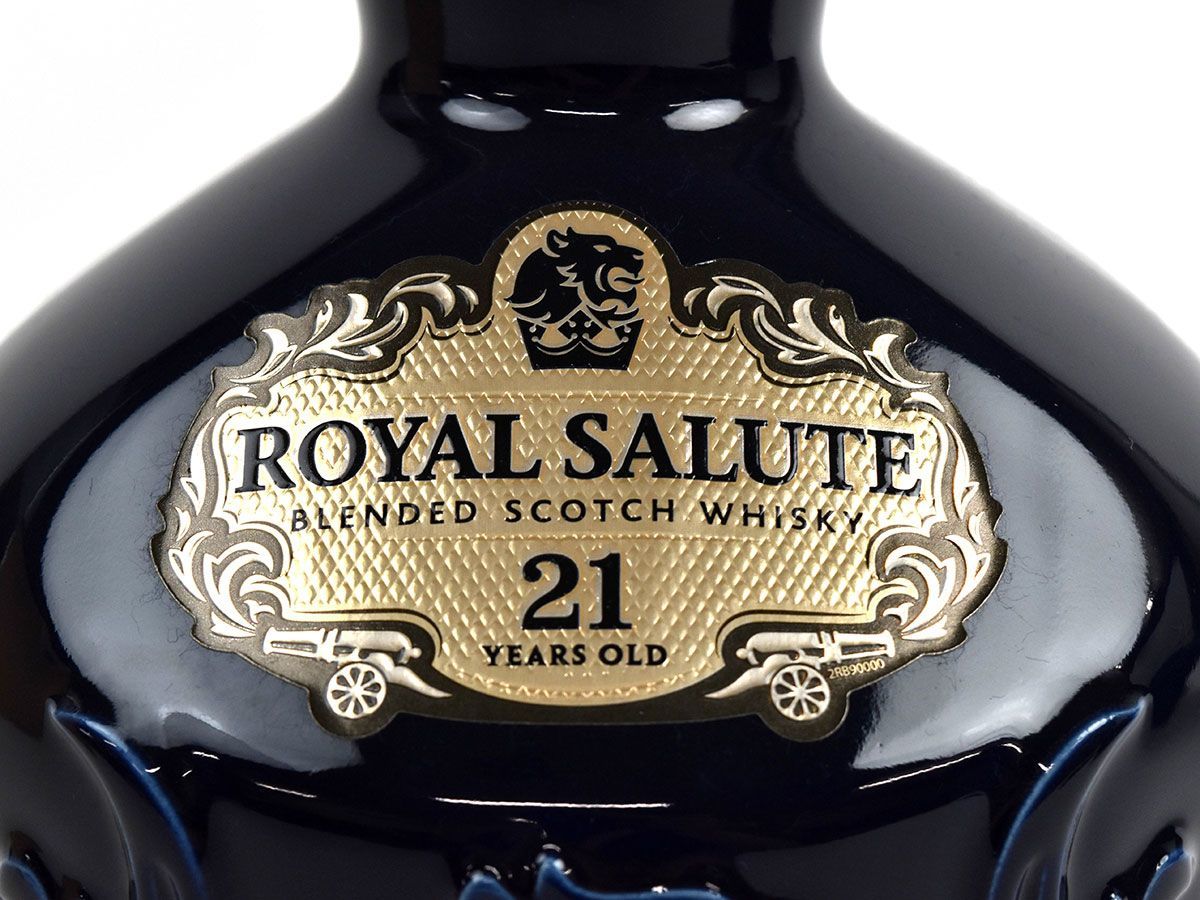 販売商品の販売 134423古酒〇未開栓 シーバス ローヤルサルート21年 青
