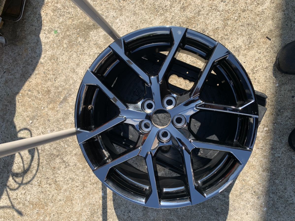 ZVW52プリウスPHV GRスポーツ純正18インチアルミホイール1本 7.5J +50 プリウスphv GR(ZVW52)純正18インチアルミ