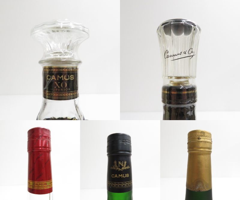 注目・1円～】CAMUS 5本 まとめ売り XO SUPERIOR / XO / CUVEE 他