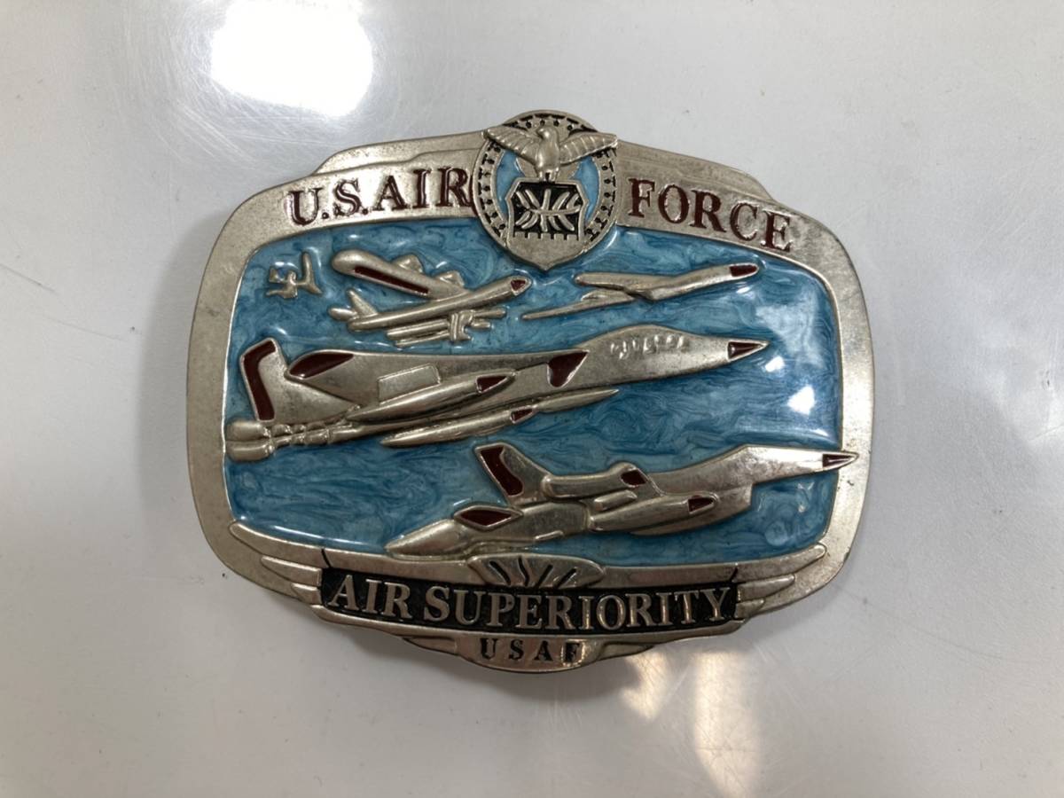 1178 U.S.AIR FORCE ベルトバックル アメリカ空軍 USA 戦闘機 エアフォース(バックル)｜売買されたオークション情報