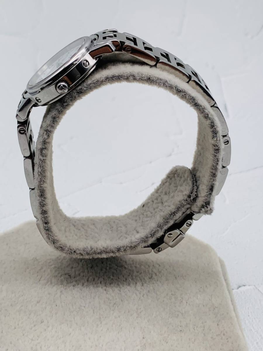☆稼働品・電池交換済☆HERMES エルメス QZ CL4.210 クリッパー デイト