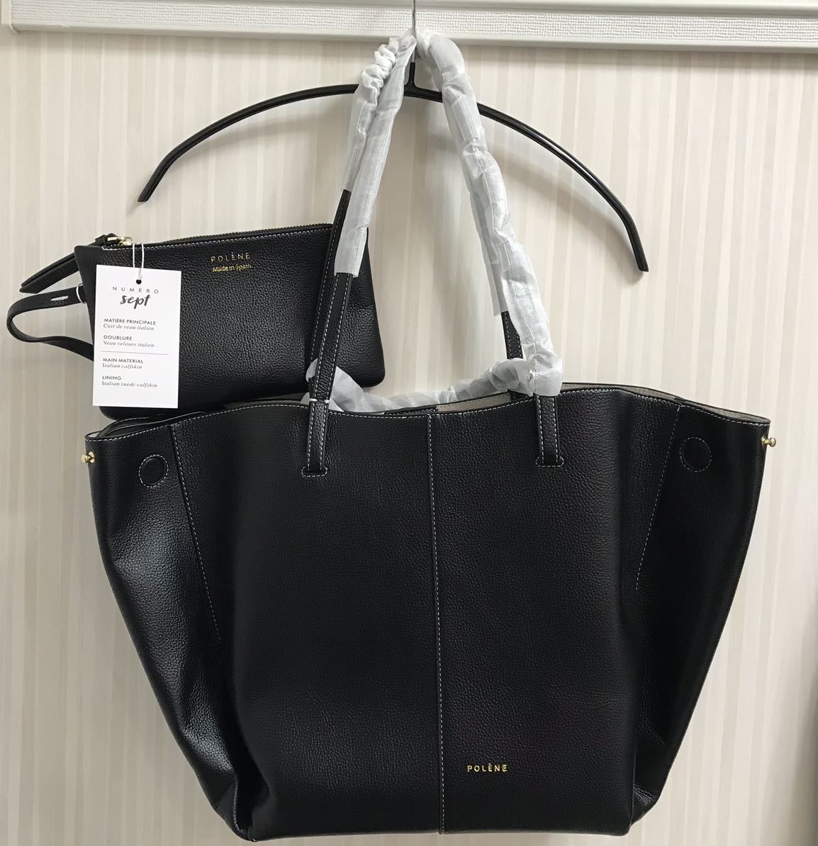 未使用 POLENE ポレーヌ sept 水っぽく MINI ショルダーバッグ