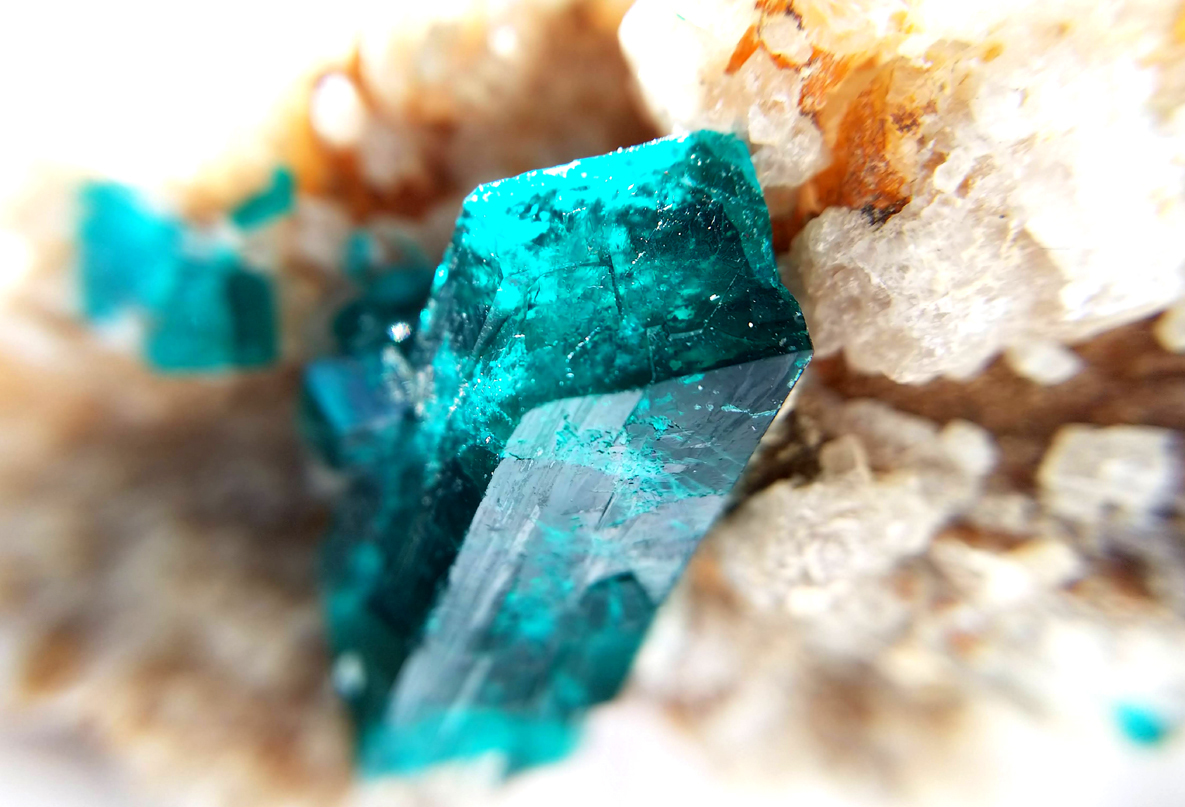 ダイオプテーズ 翠銅鉱 結晶 原石 標本 約201ct ナミビア産 4(原石 