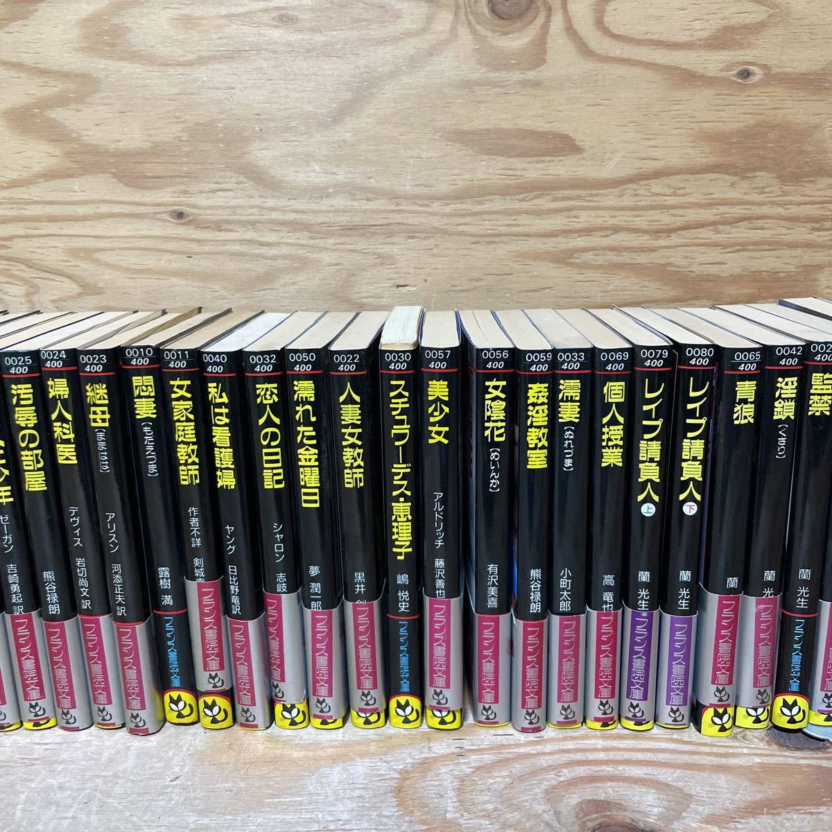A11B3-221104 レア［フランス書院文庫 まとめて44冊セット レイプ請負 