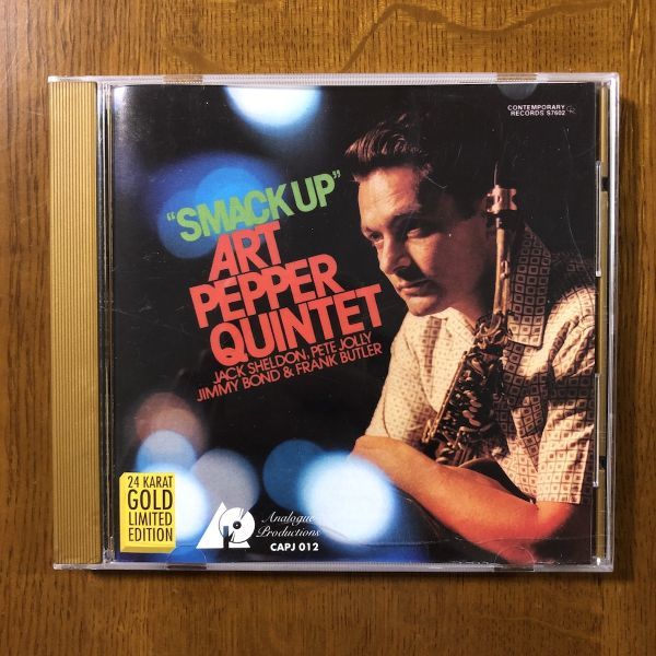 【廃盤 24K GOLD CD】 ART PEPPER QUINTET アート・ペッパー / SMACK UP スマック・アップ (CAPJ012) 検) ゴールドCD ANALOGUE PRODUCTIONS