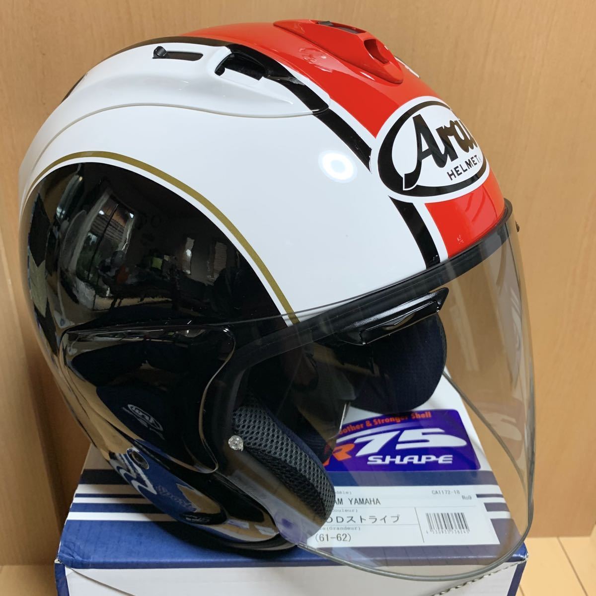 Arai アライ ジェットヘルメット VZ-RAM YAMAHA MODストライプ XL 61