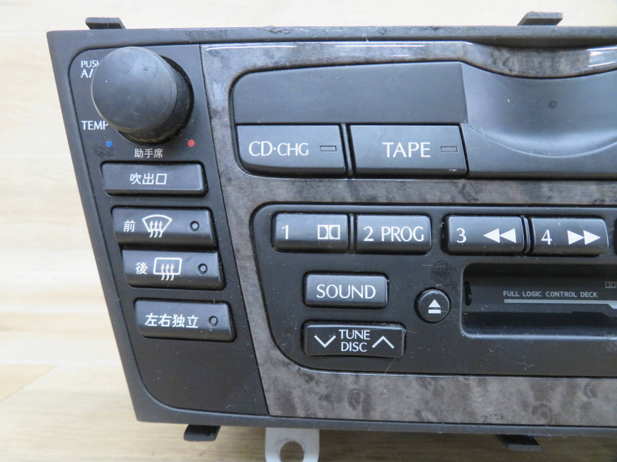 3個セット 36322 日産 セドリック Y34 純正 カーオーディオ CD/カセットデッキ FM