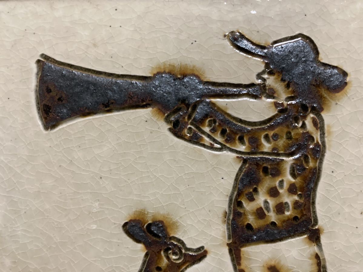 舩木研兒 舩木研児 船木研児 鶏 陶板画 スリップウェア 民藝 .co