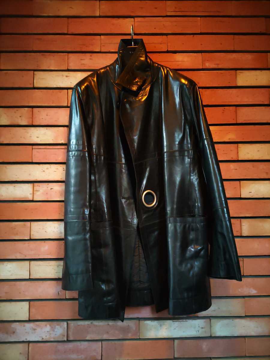 ダークビッケンバーグ DirkBikkemburgs レザーコート サイズ48 リング