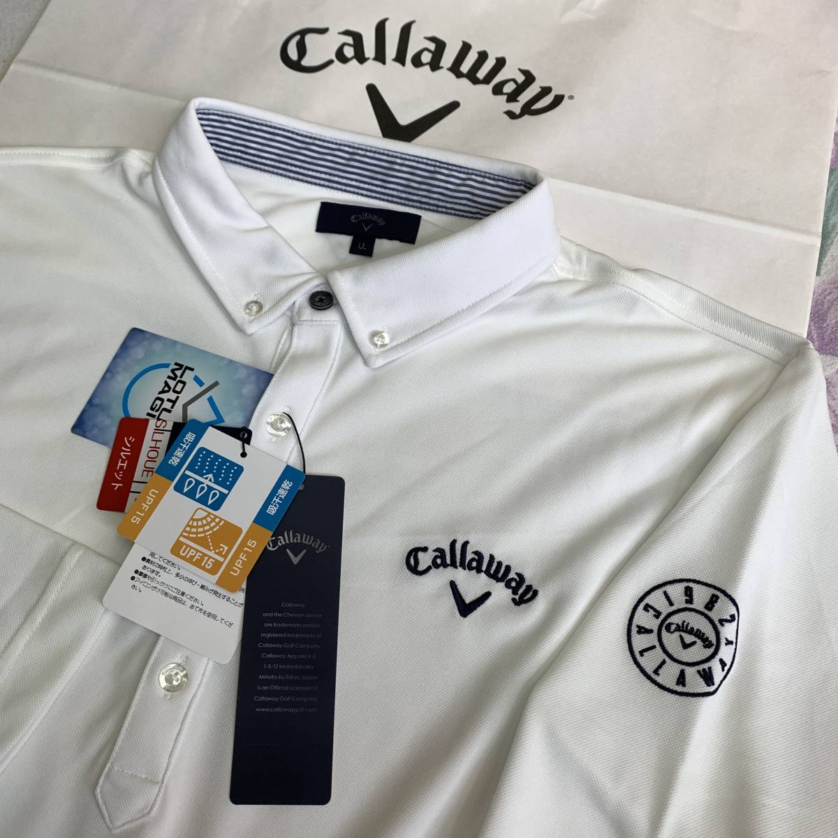 /サイズLL Callaway/キャロウェイ 秋モデル/ロゴ.立体刺しゅう/快適ストレッチ.QUICK-DRY/長袖BDポロシャツ ホワイト(キャロウェイ)｜売買されたオークション情報、yahooの商品情報をアーカイブ公 シャツ