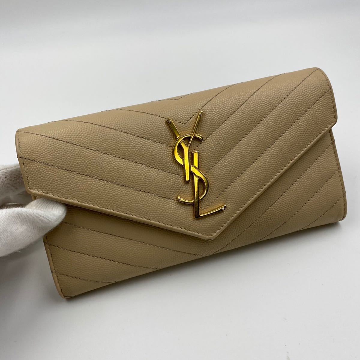 1円 《極美品》 SAINT LAURENT PARIS サンローラン 長財布 小銭入れ 