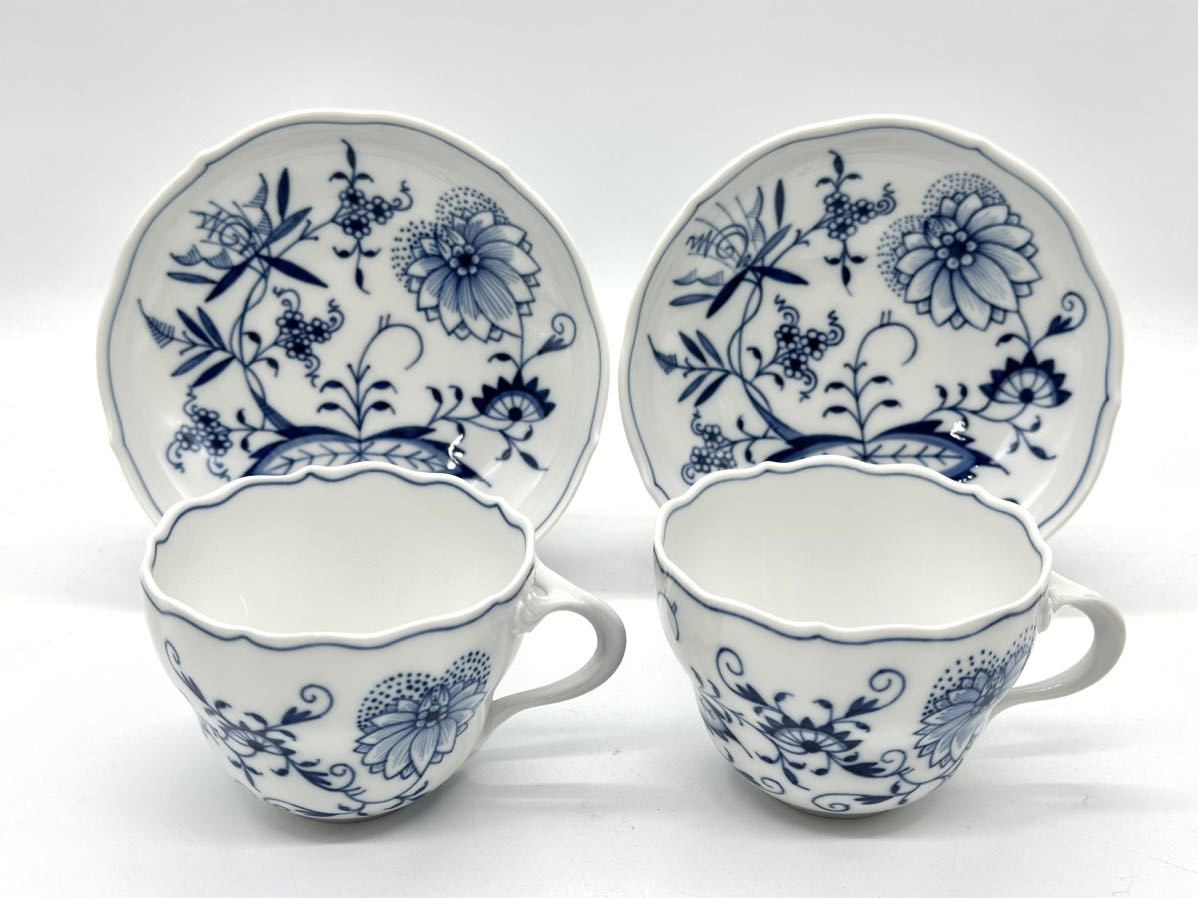 キッチン⁄食器 美品 MEISSEN マイセン ブルーオニオン 中皿 2枚