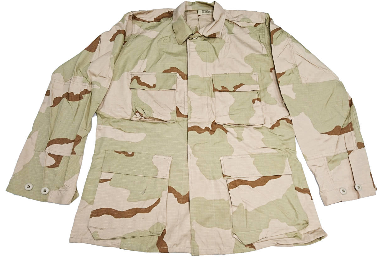米軍放出 DLA1990 DCU 3カラー迷彩戦闘コート（上着）湾岸戦争～ソマリア侵攻 DEAD STOCK M/R