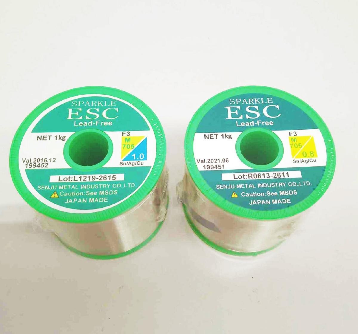 本物保証，高品質 品 2点セット 千住金属工業 鉛フリー やに入りはんだ スパークル ESC 一巻1kg 0.8mm 1.0mm ESC-F3-M705 須賀川店(はんだ、フラックス)｜売買されたオークション情報、yahooの商品情報をアーカイブ公開 はんだ、フラックス