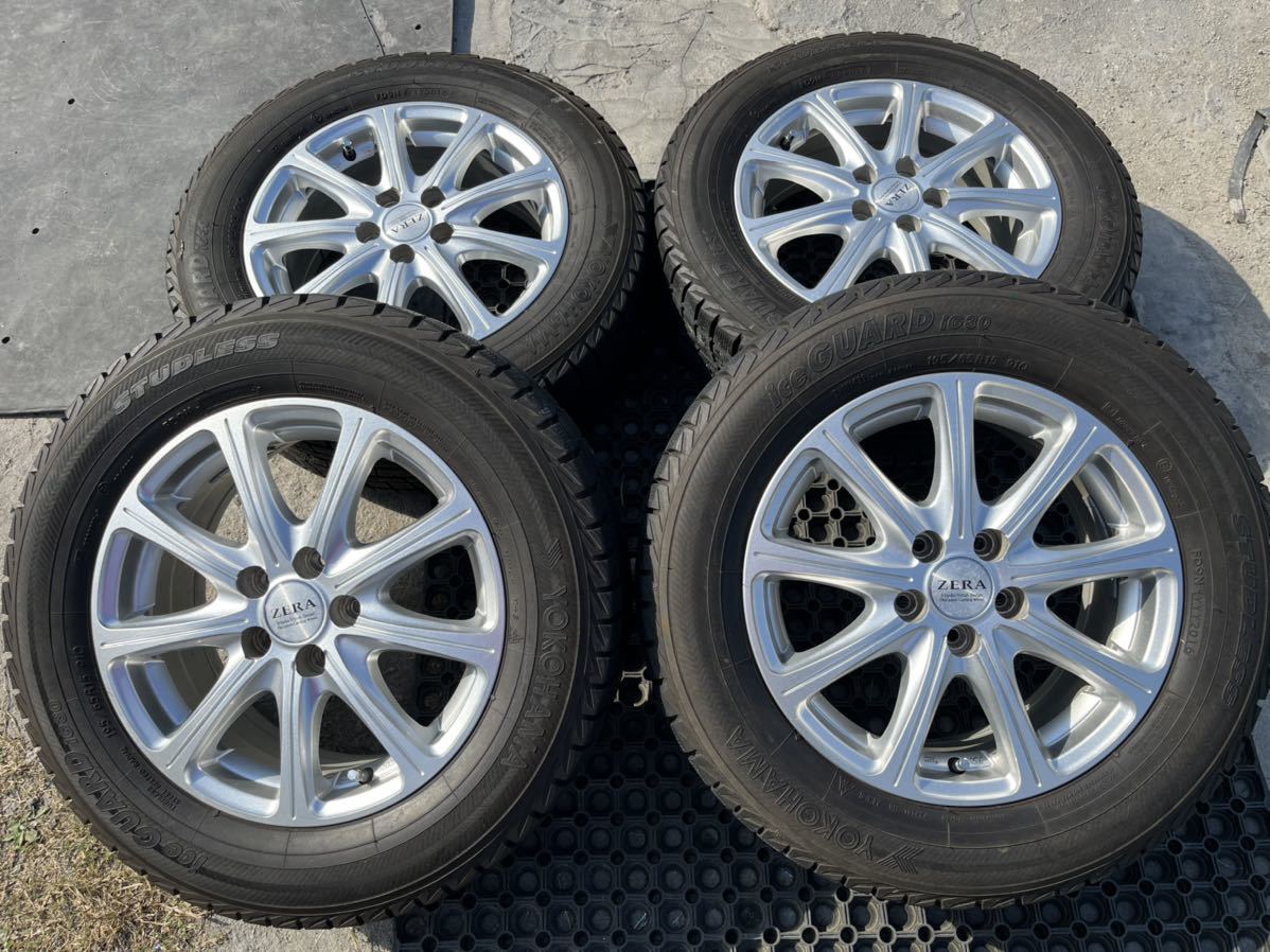 【お買い得，送料無料】 マナレイスポーツ ZERA 195/65R15 6J +45 PCD100 アルミホイール 4本セット(スタッドレスタイヤ)｜売買されたオークション情報、yahooの商品情報をアーカイブ公開 - オークファン 5穴