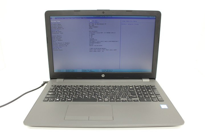 現状 HP 250 G6 第7世代 Core i3 7020U/4GB/15.6インチ/Wi-Fi/USB3.0/HDMI端子/Win10モデル☆