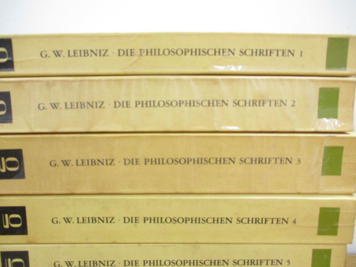 ■01)【同梱不可】Die Philosophischen Schriften 全7巻セット/G.W.Leibniz/OLMS/ライプニッツ哲学著作集/洋書/B