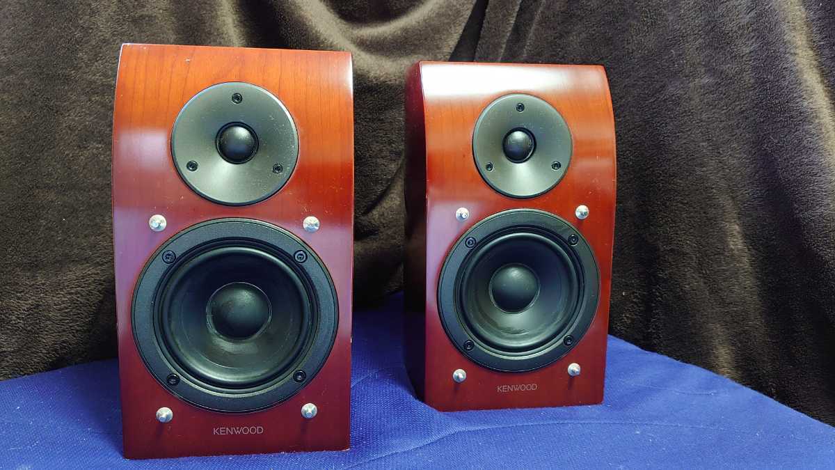 KENWOOD ペア スピーカーシステム 木目 ケンウッド LS-K1000 AV機器