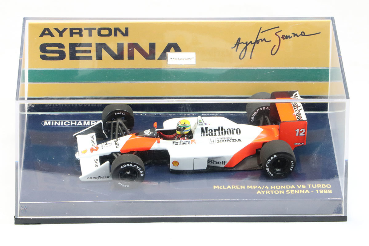  540884312 ミニチャンプス 1/43 マクラーレン MP4/4 1988 A.セナ マルボロ デカール加工 PMA(レーシングカー)｜売買されたオークション情報、yahooの商品情報をアーカイブ公開 - オークファン レーシングカー