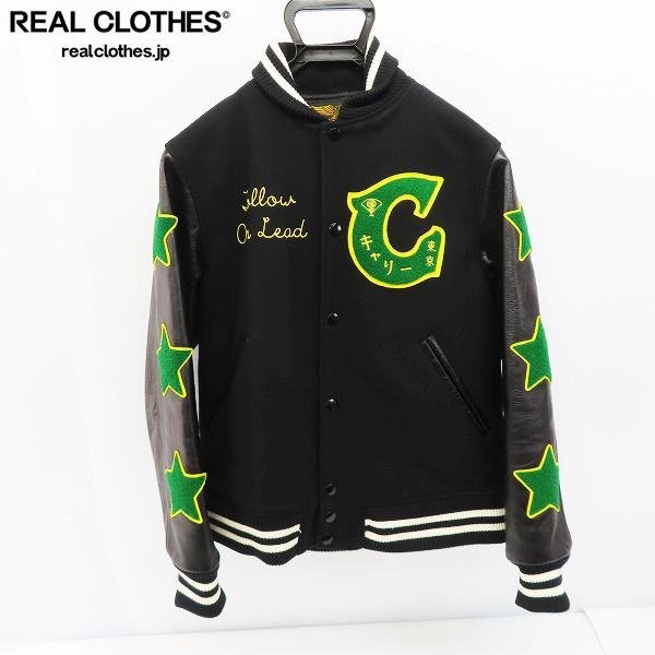驚きの破格値，100%新品 CALEE/キャリー 19AW WAPPEN STADIUM JACKET 星/スター ワッペン付き スタジャン/M /080(Mサイズ)｜売買されたオークション情報、yahooの商品情報をアーカイブ公開 - オークファン スタジアムジャンパー