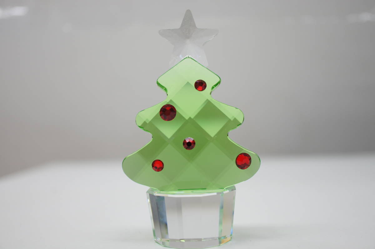 スワロフスキー　クリスマスツリー　グリーン SWAROVSKI スワロフスキー クリスマスツリー グリーン系×レッド系