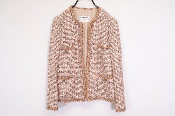 CHANEL ノーカラージャケット シャネル ココマーク - CHANEL（ノー