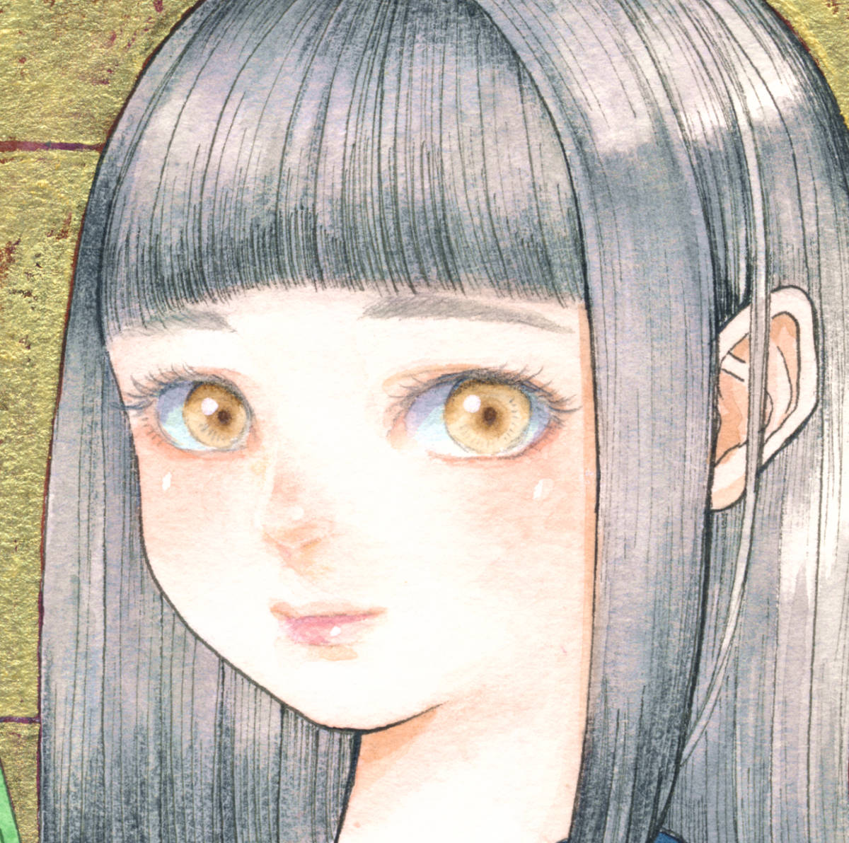 オリジナル 手描きイラスト カキツバタ水彩イラスト｜無料イラスト
