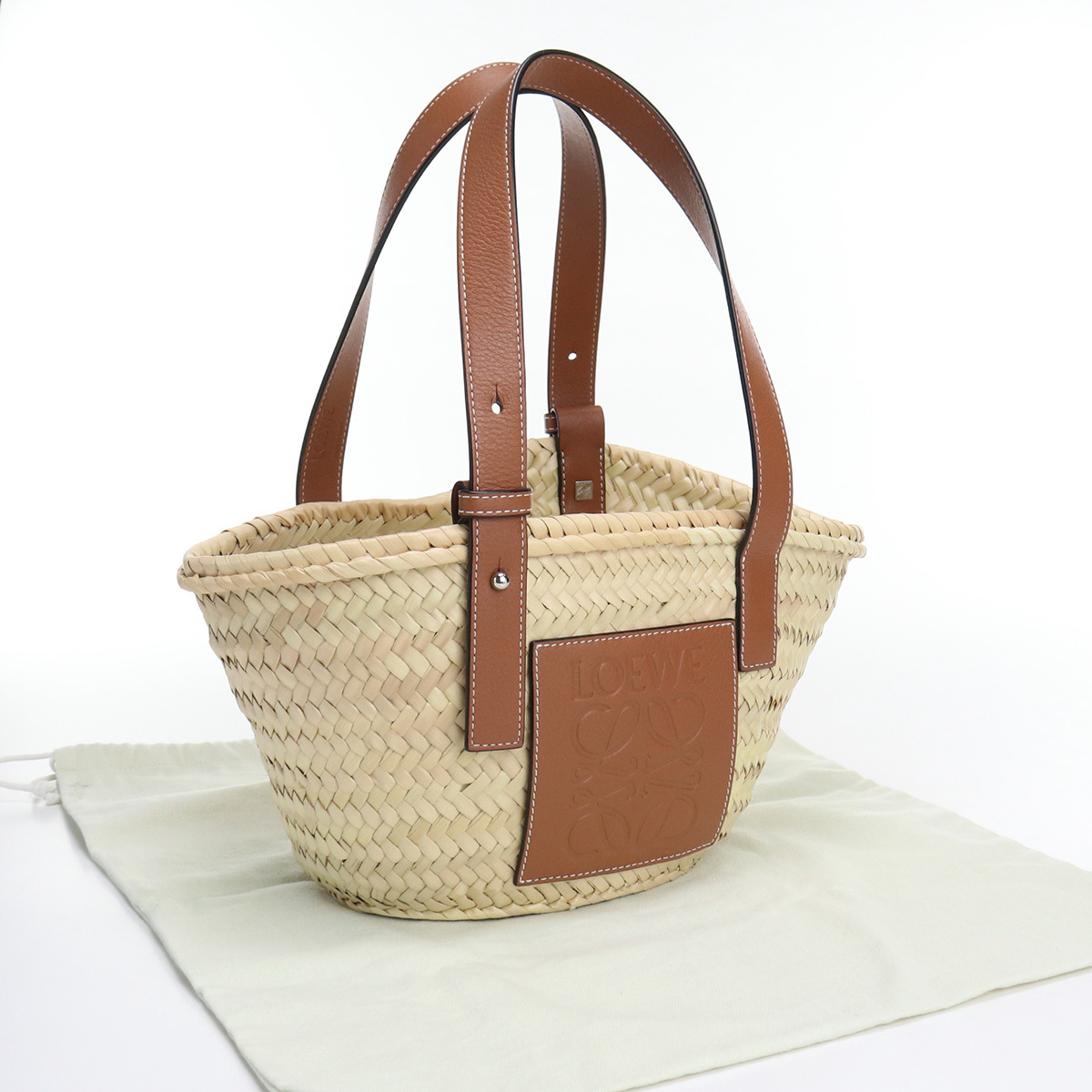 中古・未使用ロエベLOEWEカゴバッグ バスケットスモールバッグ パーム 