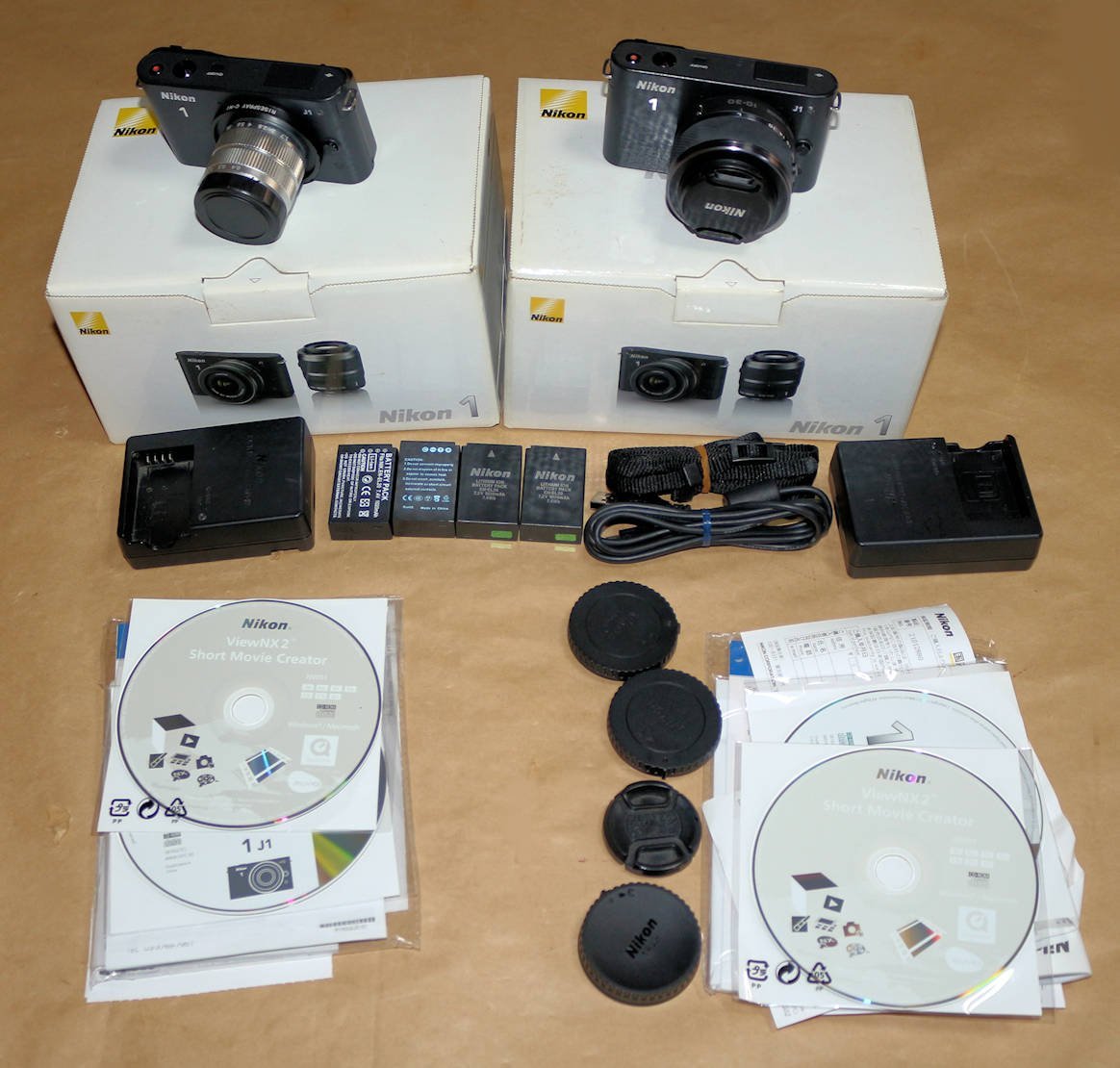 2セット まとめて Nikon ニコン 1 J1 2台セット ジャンクとして