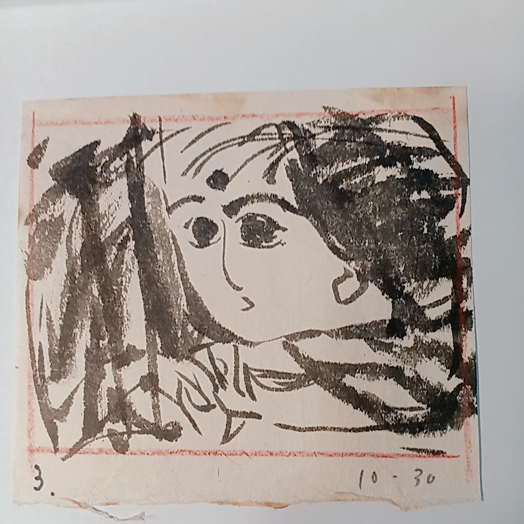 真作】棟方志功肉筆画4点『観音図』他」画像をご覧下さい！(木版画